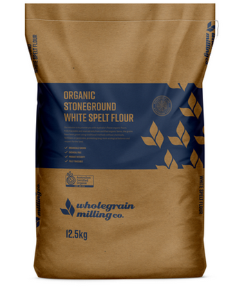 Organic Stoneground White Spelt Flour 12.5 Kg Bag