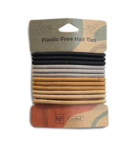 Plastic Free Hair Ties - 12pack