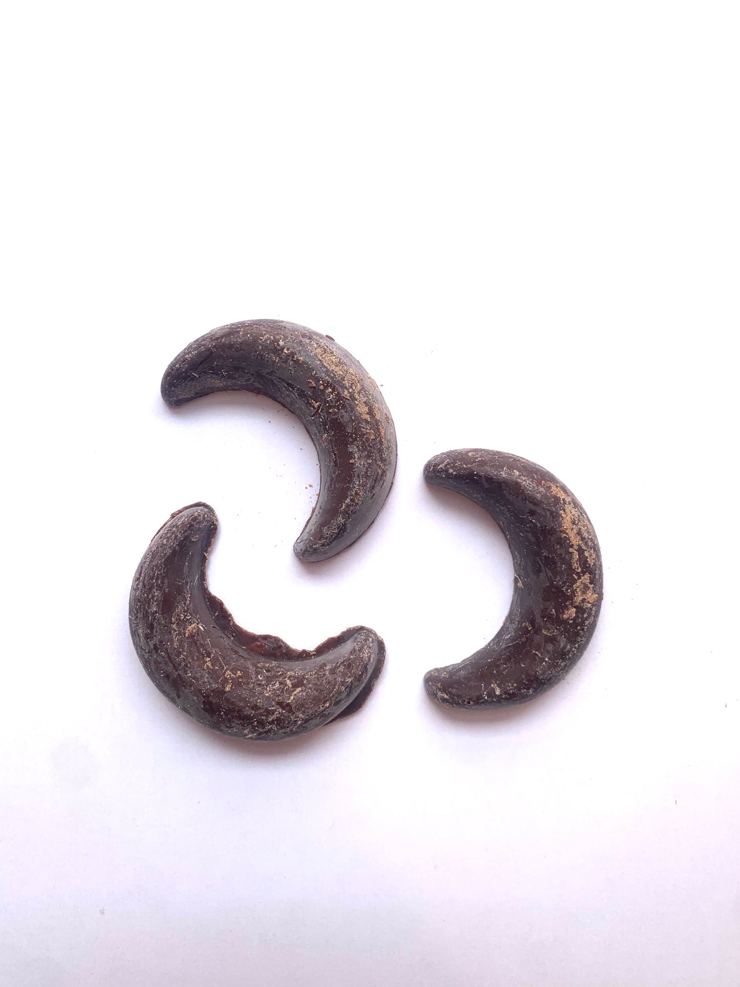 Organic Vegan Coconut Flakes & Goji Berries Carob Crescent Moon