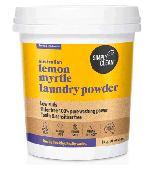 Simply Clean Lemon Myrtle Laundry Powder 100g