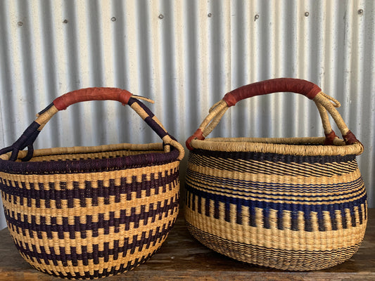 Large Round Bolga Basket