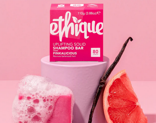 Ethique 'Pinkalicious' - Reviving Shampoo Bar for Balanced Hair