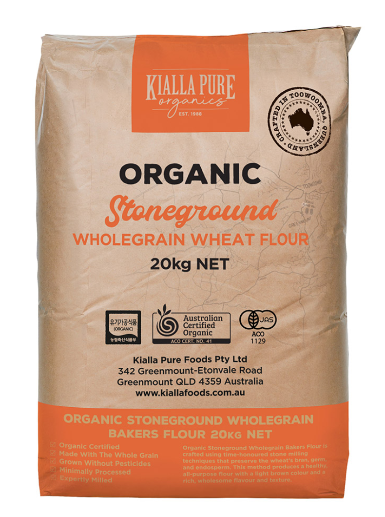 Organic Wholegrain Stoneground Bakers Flour 100g