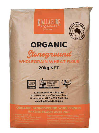 Organic Wholegrain Stoneground Bakers Flour 100g