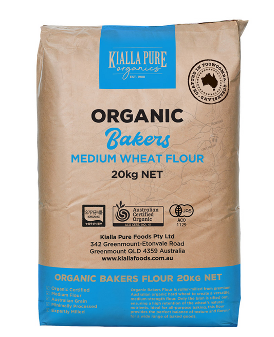 Kialla Bakers Flour Organic 20kg Bag
