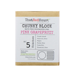 Chunky Block Dishwasshing Soap - Pink Grapefruit
