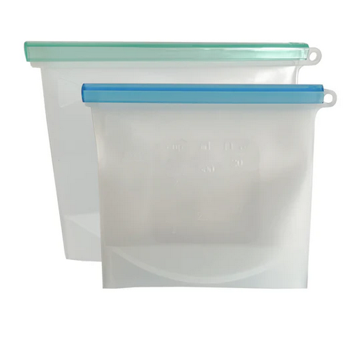 Silicone Food Pouches -2pk