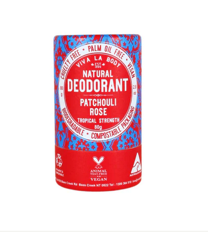 Natural Deodorant Patchouli Rose 80g