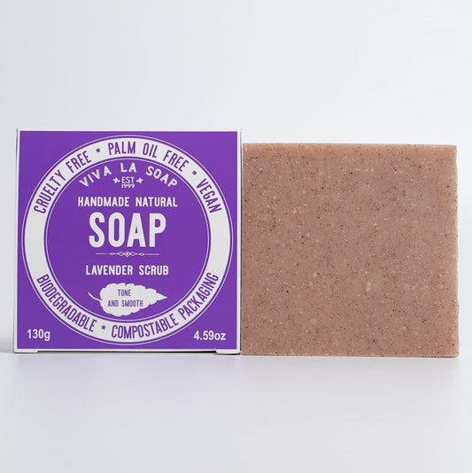 TONE & SMOOTH Lavender Scrub Soap Bar