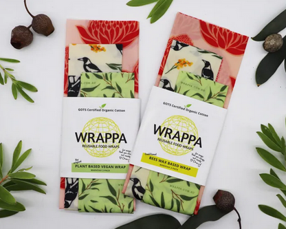 WRAPPA Beeswax Food Wraps - 3pk