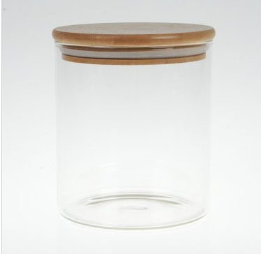 1000ml Glass Jar with Bamboo Silicone Lid