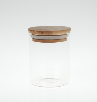 250ml Glass Jar with Bamboo Silicone Lid