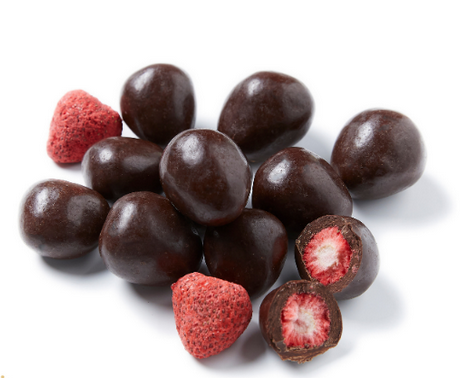 Vegan Dark Chocolate Freeze Dried Strawberry 100g